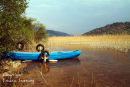 Blue  boat. Glencar Lake. Co. Leitrim