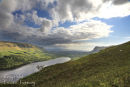 Glencar Lake towards Sligo Bay.