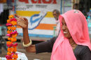 Flower  seller  . Amber. Rajistan. India