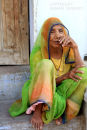 On the step. Bundi. Rajistan. India