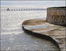The Marine Lake, Weston-super-Mare, showing the causeway