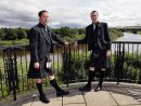 The Groom & Best Man in Gardens near Coldstream Registry Office