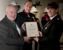 Staffordshire Firefighter - long service medal and certificate