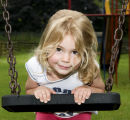 Child on a swing