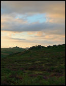 Looking across Holwell Tor/Mine area and to Hound Tor in the distance