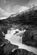 Looking up Glen Etive from inside 'the deer pen'