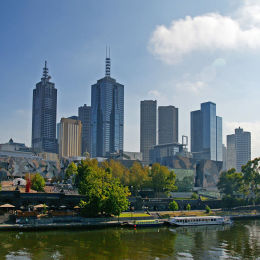 Melbourne and the River Yarra