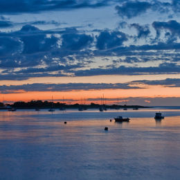 Conwy Estuary. Sunset.
