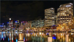 Darling Harbour Sydney At Night