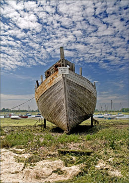 High and Dry At Dell Quay.