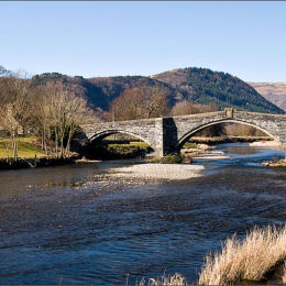 Llanrwst Bridge. North Wales.