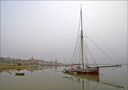 Misty Day. Maldon in Essex.