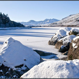 Snow On The Rocks