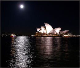 Sydney Opera House By Moonlight