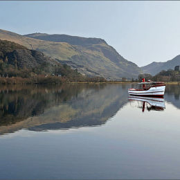The Boat. Lake Llanberis. North Wales.