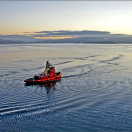 The Little Helper. Wellington Harbour. New Zealand.