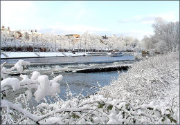 The Weir In Winter