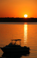 Sunrise over Mount Hope Bay