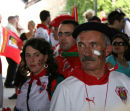 Biarritz rugby supporters 