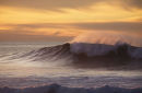 Wave at dusk