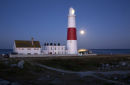 Portland Bill Lighthouse at night