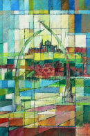 Whalebone view, Whitby. Acrylic