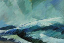 The Leaping Wave. Acrylic