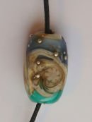 Flowers in the sand focal bead