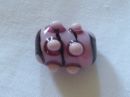 Pink mauve focal bead
