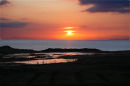 April sunset at the mobile phone hotspot