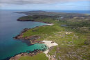 Aerial view of Stoer and Clachtoll beaches.