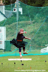 Shot Putt at Assynt Highland Games
