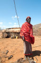 Samburu chief in his manyatta