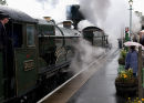 Departure from Alton in heavy rain