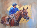Frankie Dettori ltd edition giclee of 250 prints
50 x 37 cm 

