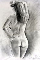 Original Life Drawing : rear view
