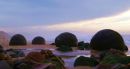 Moeraki, NZ, mudstone boulders