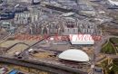 PIC SHOWS:- Latest aerial views of the Olympic site