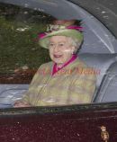 PIC SHOWS;- The Queen going to Crathie Church