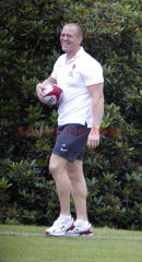 PICS SHOW;MIKE TINDALL AT THE ENGLAND RUGBY TRAINING GROUND AT BAGSHOT IN SURREY