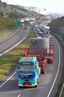PIC SHOWS:- Allelys Heavy Haulage taking a 165 ton transformer from Dover Docks to Dungeness power station sunday 17.10.10