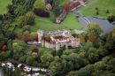 PIC SHOWS:- Aerial view of Allington Castle near Maidstone, Kent
