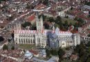 PIC SHOWS:- AERIAL VIEW OF CANTERBURY CATHEDRAL