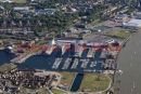 PIC SHOWS:- AERIAL VIEW OF CHATHAM MARINA, CHATHAM, KENT