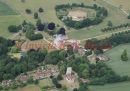 PIC SHOWS:- An aerial view of Chevening House, weekend residence of the Foreign Secretary, and the surrounding area, including Chevening Church.