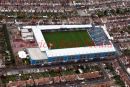 Pic shows:- aerial view of Priestfield Stadium, home of Gillingham FC, Kent