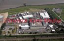 PIC SHOWS. AERIAL VIEWS OF METROPOLITAN POLICE TRAINING ESTABLISHMENT IN GRAVESEND, KENT. PIC SHOWS VARIOUS AREAS OF THE TRAINING GROUND INCLUDING TUBE, RAIL, STREETS, BUILDINGS AND HOUSES AND PLANE.