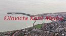 aerial pic of Folkestone harbour, Kent