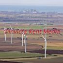 PIC SHOWS ;DIFFERENT WAYS OF ENERGY ;THE WIND FARM ON THE ROMNEY MARSH AND IN THE BACKGROUND IS THE DUNGENESS NUCLEAR POWER STATION