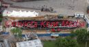 AERIAL PIC SHOWS CUTTY SARK AFTER THE FIRE 